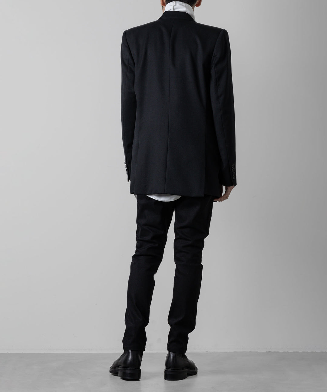 ato(アトウ)のSTRETCH DENIM SARROUEL PANTSのBLACK