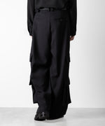 画像をギャラリービューアに読み込む, ato(アトウ)のDOUBLE POCKET WIDE PANTS - BLACKの公式通販サイトsession福岡セレクトショップ
