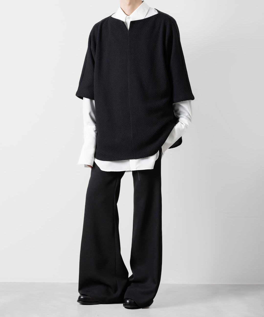 ato(アトウ)のCOTTON RUSSELL OVERSIZED TEE - BLACKの公式通販サイトsession福岡セレクトショップ