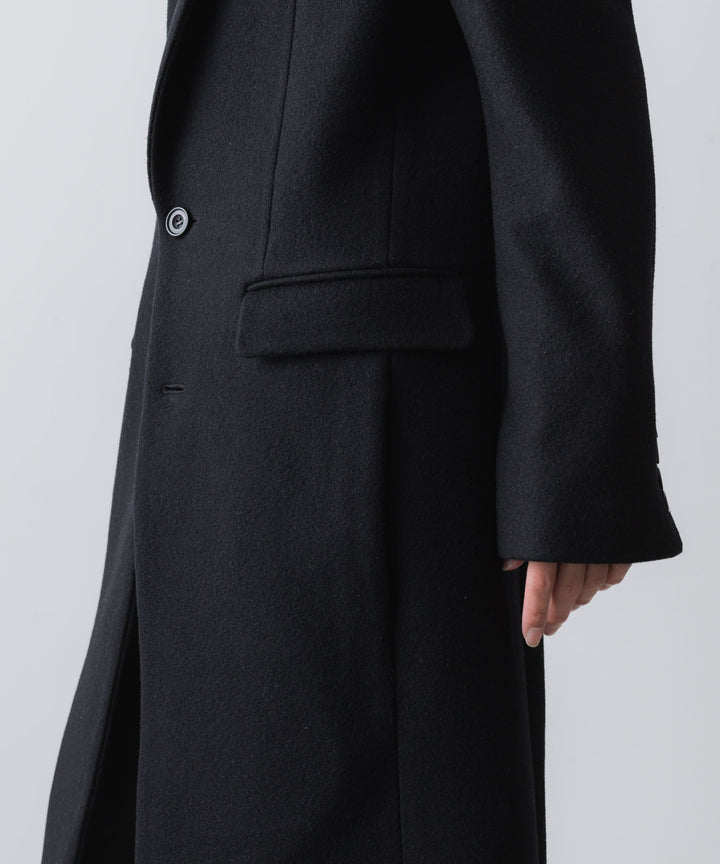 ato(アトウ)のENGLAND LAMB CHESTERFIELD COAT - BLACKの公式通販サイトsession福岡セレクトショップ