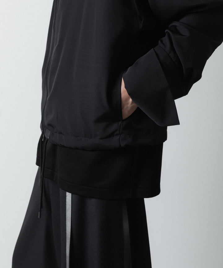 ato(アトウ)のDOUBLE CUFFS ZIP SHIRT - BLACKの公式通販サイトsession福岡セレクトショップ