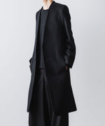 画像をギャラリービューアに読み込む, ato(アトウ)のSINGLE CHARME NO-COLLAR COAT - BLACKの公式通販サイトsession福岡セレクトショップ
