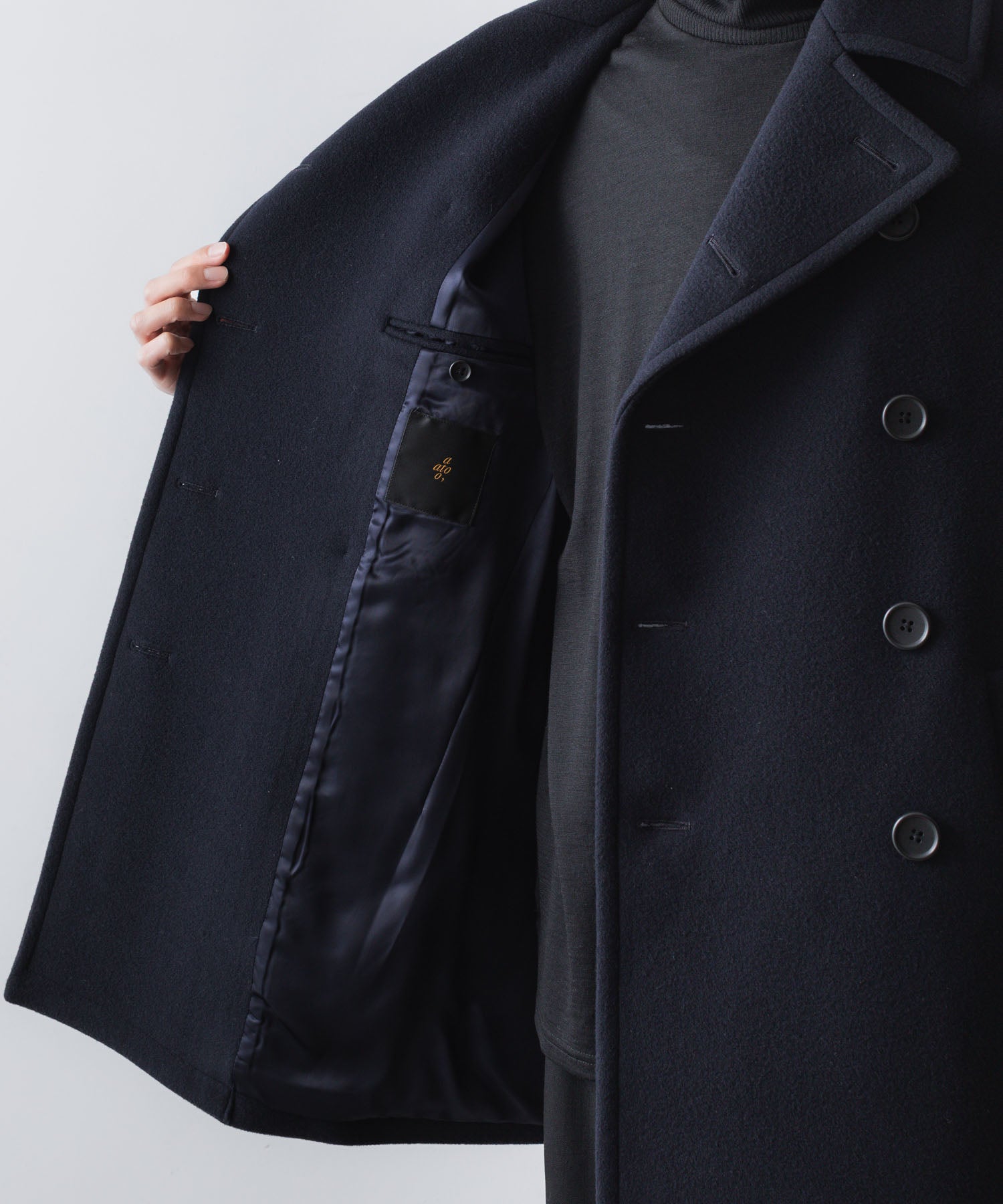 ato(アトウ)のNEW CLASSIC P-COAT - NAVYの公式通販サイトsession福岡セレクトショップ