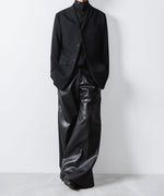 画像をギャラリービューアに読み込む, ato(アトウ)のSYNTHETIC LEATHER WIDE FLAIR PANTS - BLACKの公式通販サイトsession福岡セレクトショップ

