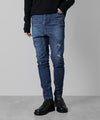【ato】12.5ozストレッチデニム - NAVY