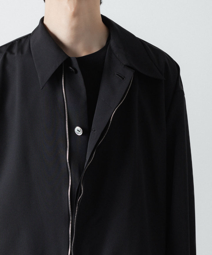 ato(アトウ)のDOUBLE CUFFS ZIP SHIRT - BLACKの公式通販サイトsession福岡セレクトショップ