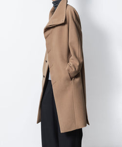 ato】ENGLAND LAMB MELTON STAND COLLAR COAT - D.BEIGE | 公式通販