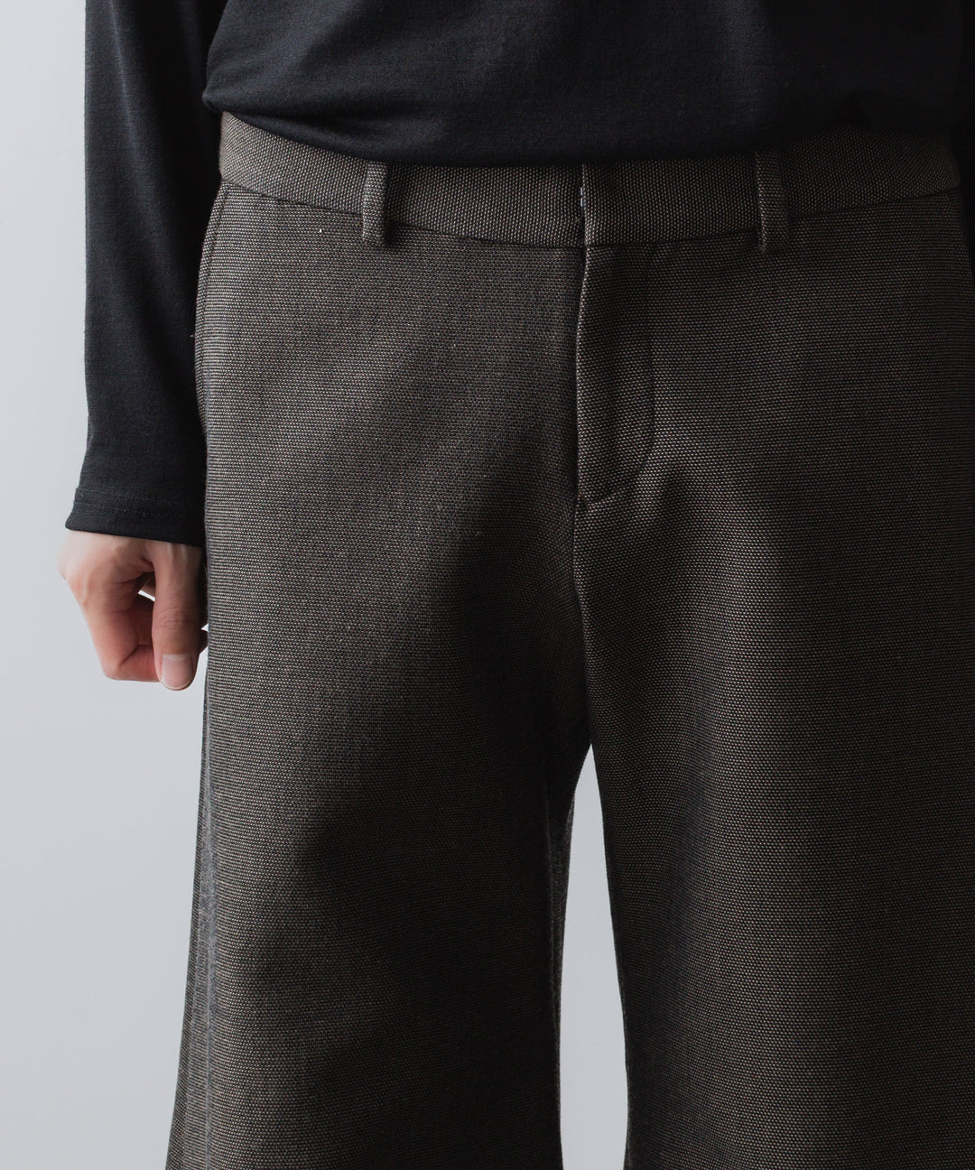 ato(アトウ)のRECYCLE POLYESTER/WOOL WIDE FLAIR PANTS - GRAIGEの公式通販サイトsession福岡セレクトショップ