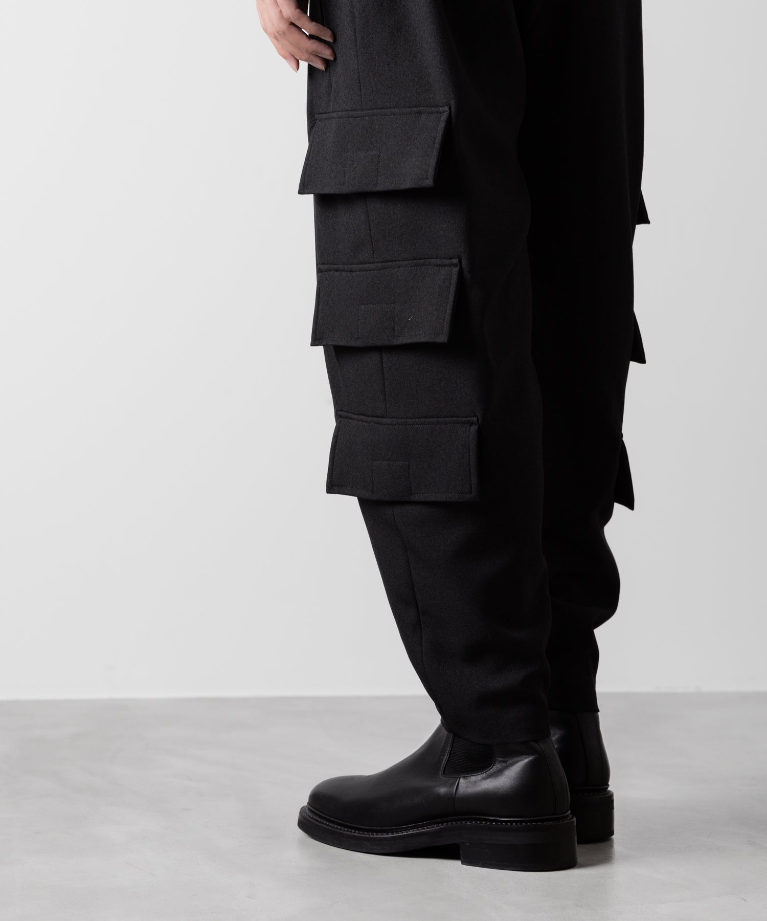 ato(アトウ)の3-PIECE MILITARY FLAP PANTS - BLACK公式通販サイトsession福岡セレクトショップ