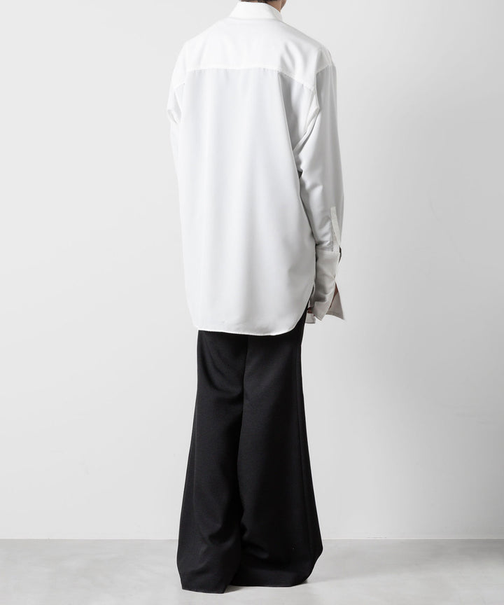 ato(アトウ)のOVERSIZED DOUBLE CUFFS SHIRT - WHITEの公式通販サイトsession福岡セレクトショップ