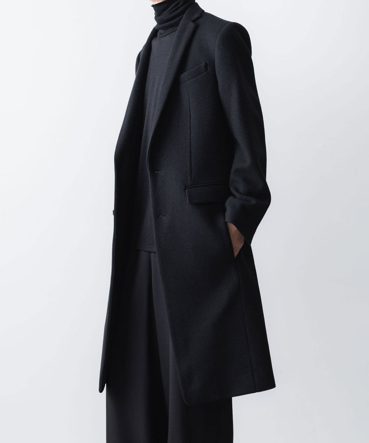 ato(アトウ)のENGLAND LAMB CHESTERFIELD COAT - BLACKの公式通販サイトsession福岡セレクトショップ