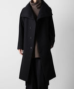 画像をギャラリービューアに読み込む, ato(アトウ)のENGLAND LAMB MELTON STAND COLLAR COAT - BLACKの公式通販サイトsession福岡セレクトショップ
