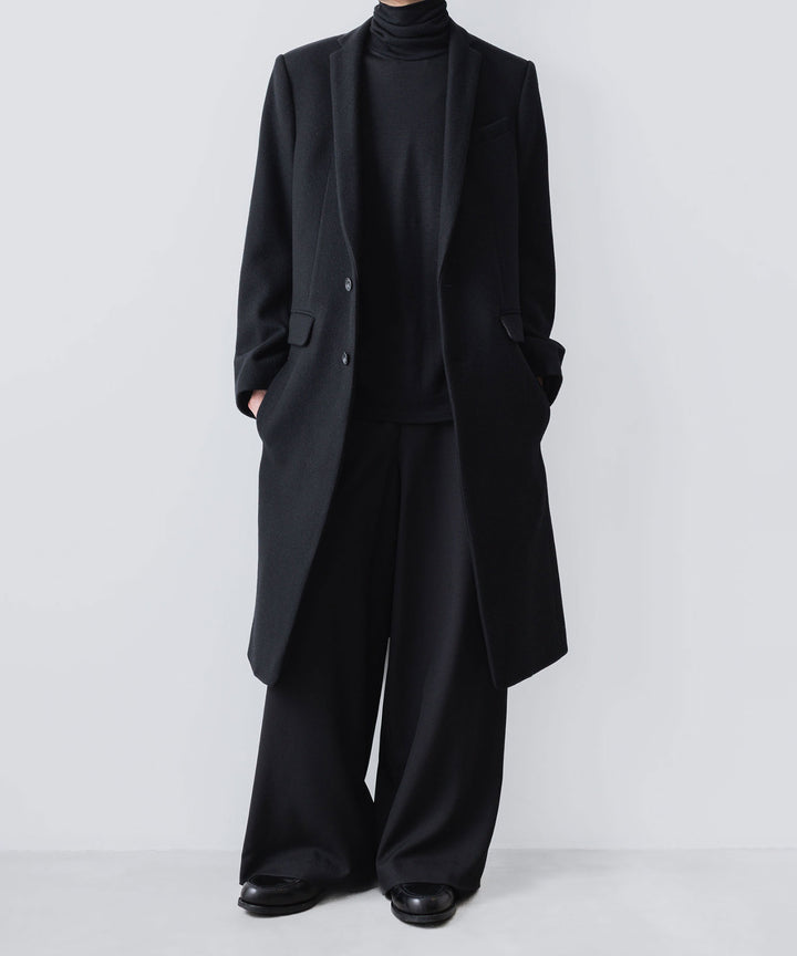 ato(アトウ)のENGLAND LAMB CHESTERFIELD COAT - BLACKの公式通販サイトsession福岡セレクトショップ