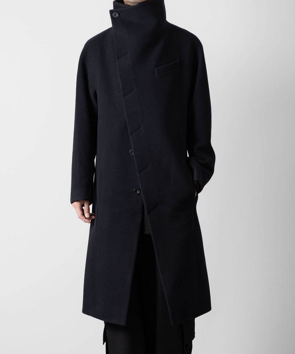 ato(アトウ)のENGLAND LAMB MELTON STAND COLLAR COAT - NAVYの公式通販サイトsession福岡セレクトショップ