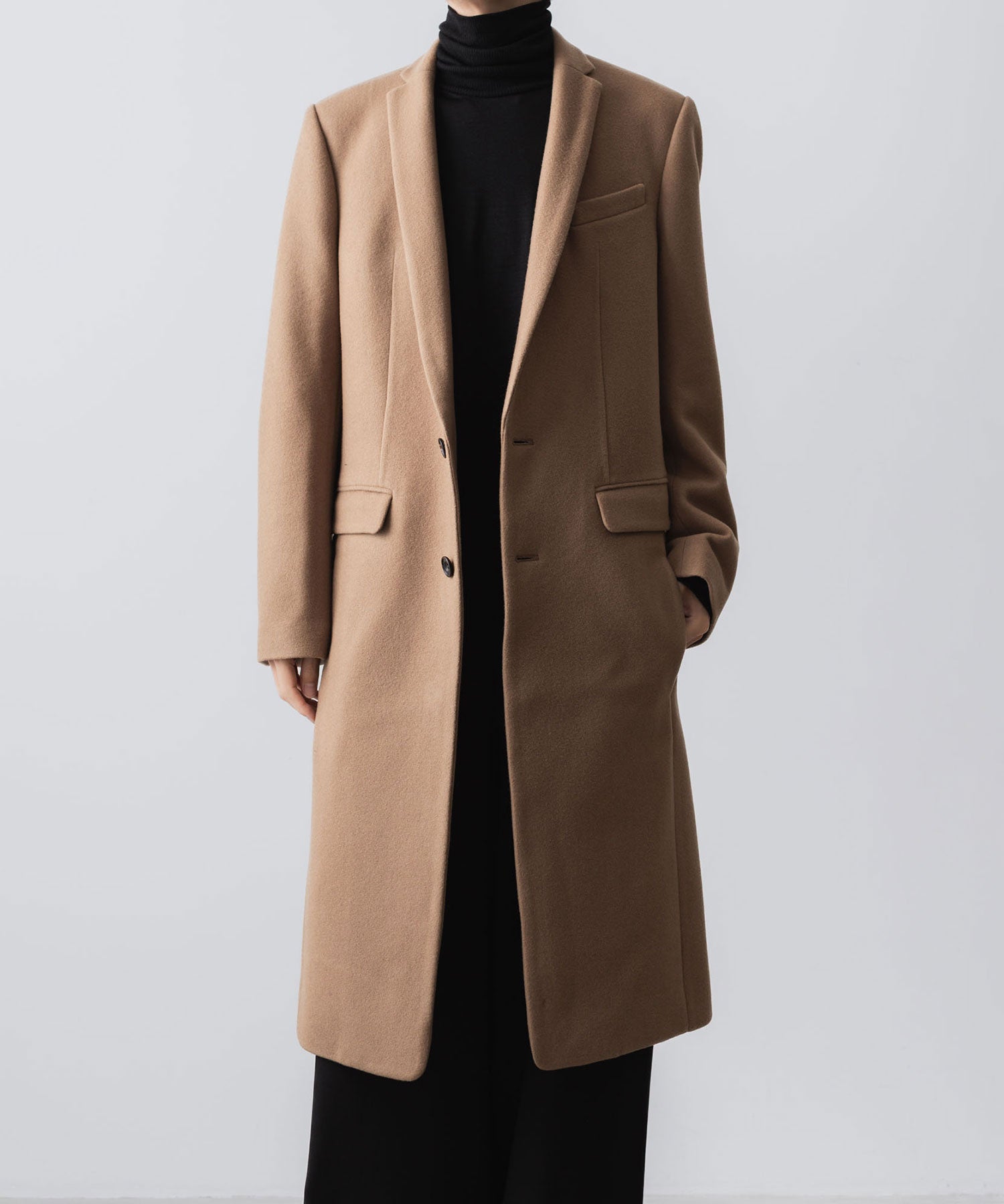 ato(アトウ)のENGLAND LAMB CHESTERFIELD COAT - BEIGEの公式通販サイトsession福岡セレクトショップ