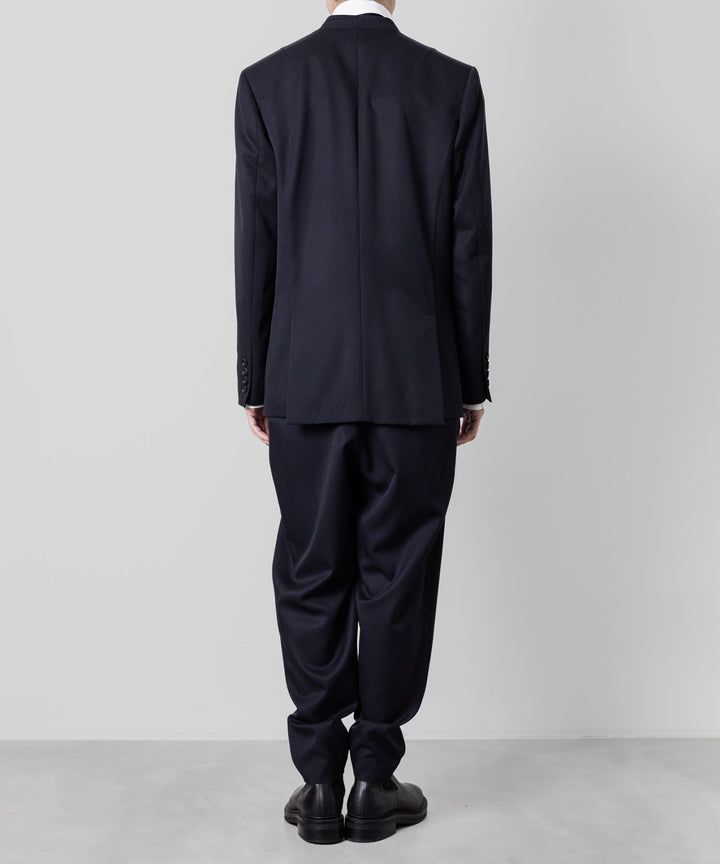 【ato】ato(アトウ)のWOOL TWILL NO COLLAR JACKET - NAVY 公式通販サイトsession福岡セレクトショップ