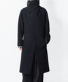 【ato】ENGLAND LAMB MELTON STAND COLLAR COAT - BLACK