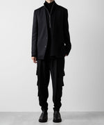 画像をギャラリービューアに読み込む, 【ato】STAND COLLAR ZIP PULLOVER - BLACK
