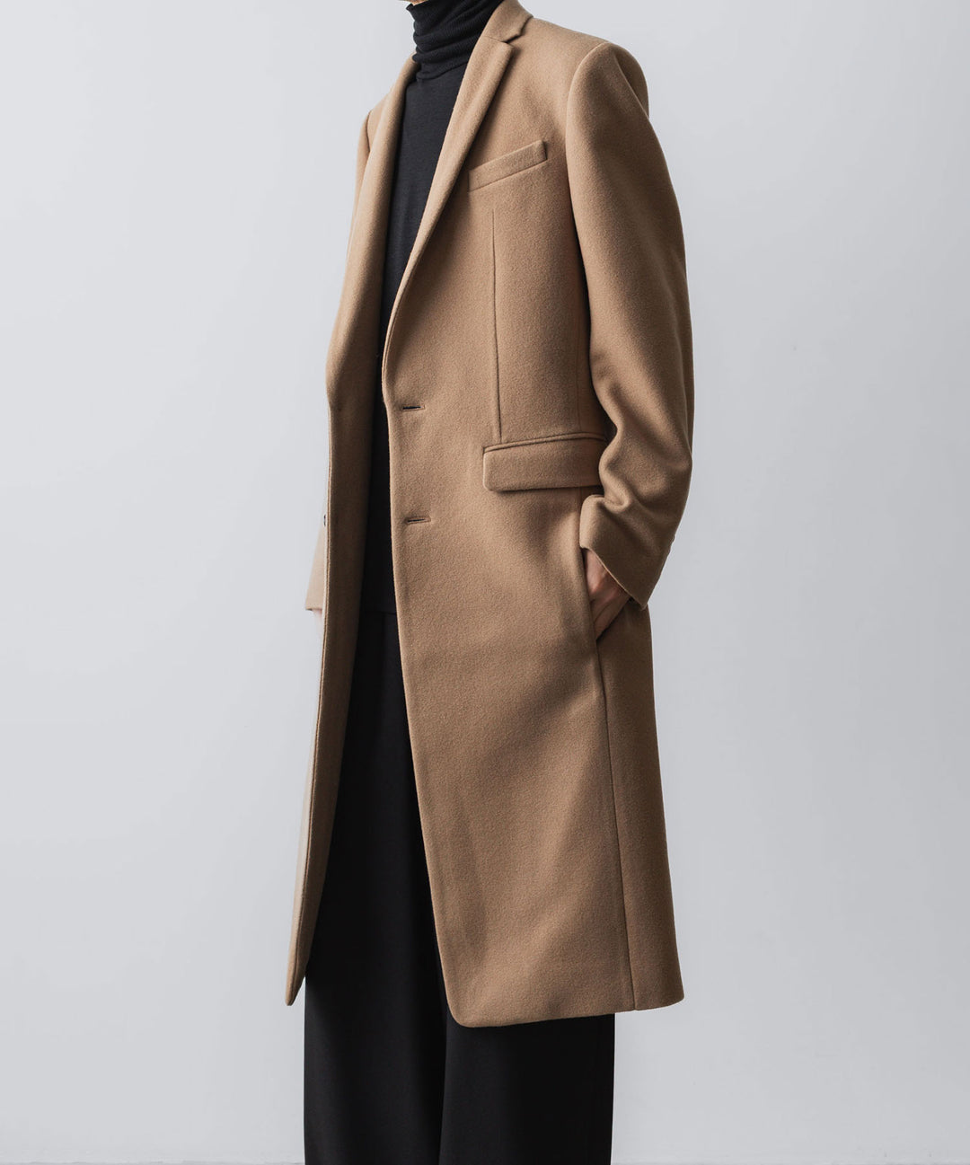ato(アトウ)のENGLAND LAMB CHESTERFIELD COAT - BEIGEの公式通販サイトsession福岡セレクトショップ