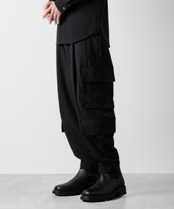 ato(アトウ)の3-PIECE MILITARY FLAP PANTS - BLACK公式通販サイトsession福岡セレクトショップ