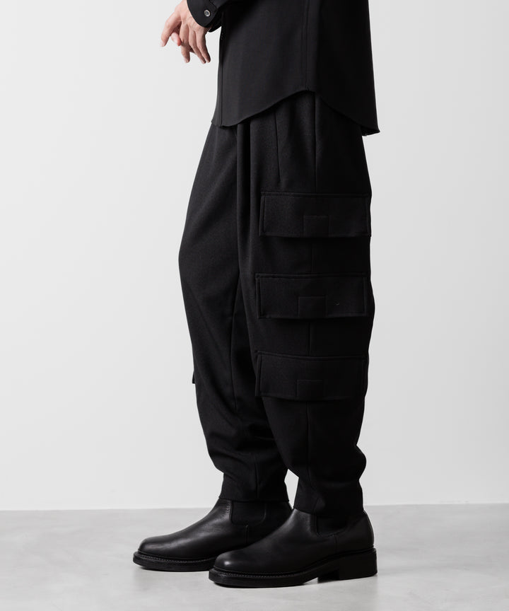 ato(アトウ)の3-PIECE MILITARY FLAP PANTS - BLACK公式通販サイトsession福岡セレクトショップ
