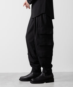 ato(アトウ)の3-PIECE MILITARY FLAP PANTS - BLACK公式通販サイトsession福岡セレクトショップ