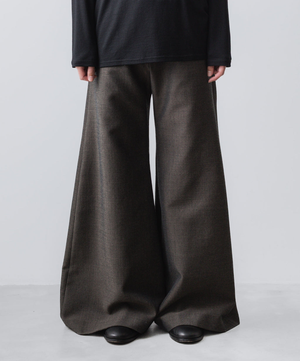 ato(アトウ)のRECYCLE POLYESTER/WOOL WIDE FLAIR PANTS - GRAIGEの公式通販サイトsession福岡セレクトショップ