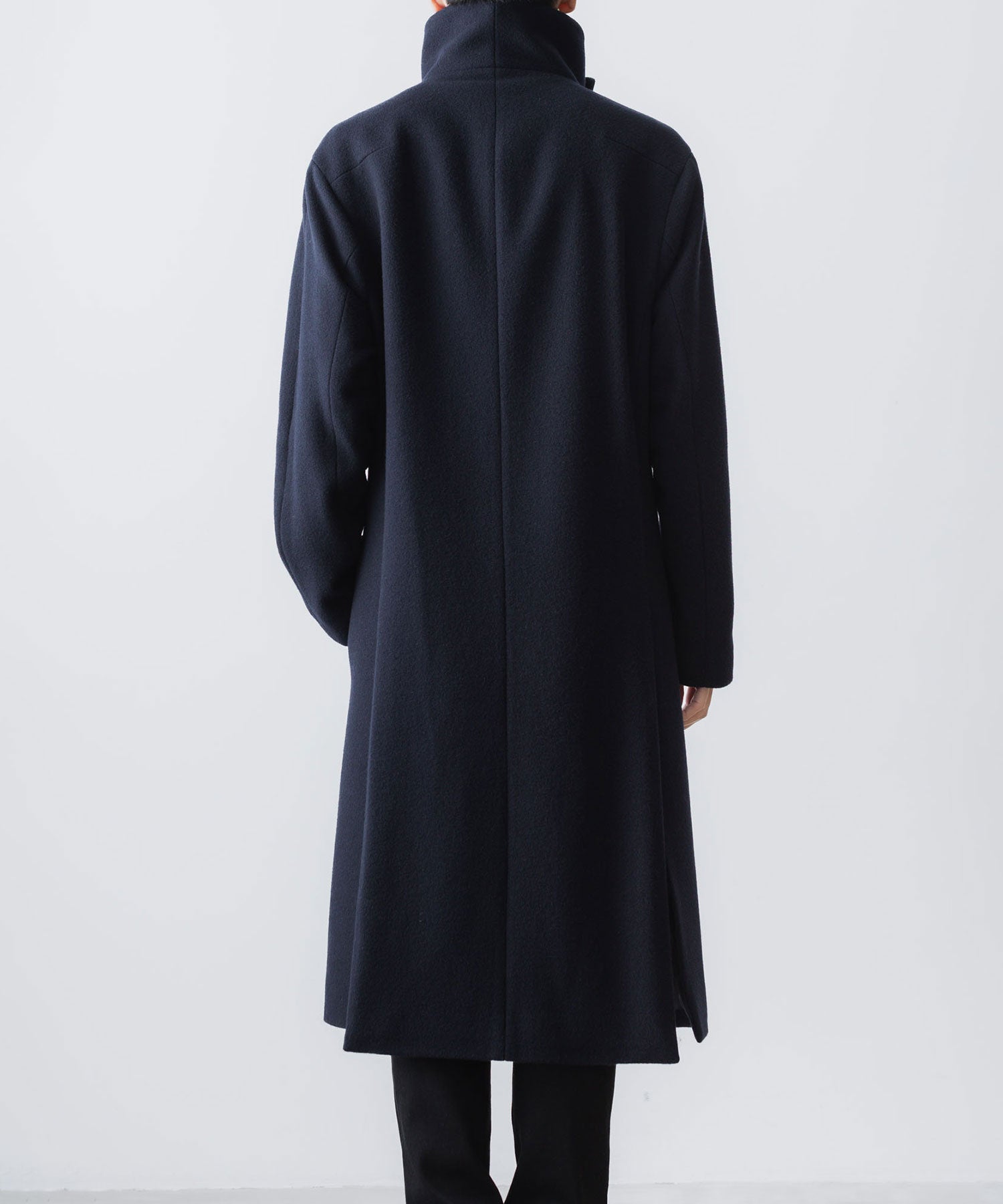 ato(アトウ)のENGLAND LAMB MELTON STAND COLLAR COAT -  NAVYの公式通販サイトsession福岡セレクトショップ