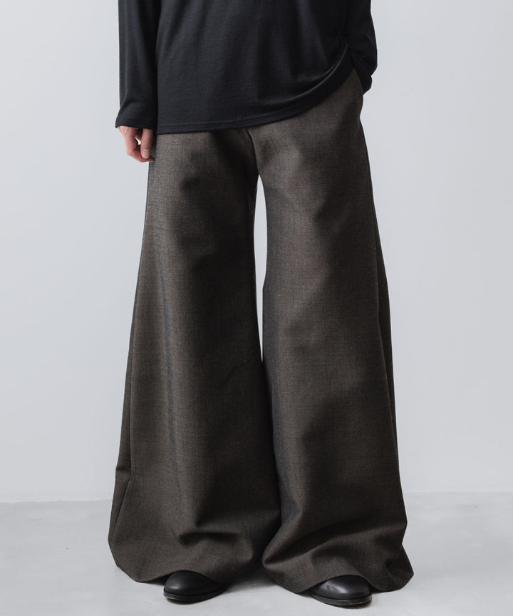 ato(アトウ)のRECYCLE POLYESTER/WOOL WIDE FLAIR PANTS - GRAIGEの公式通販サイトsession福岡セレクトショップ