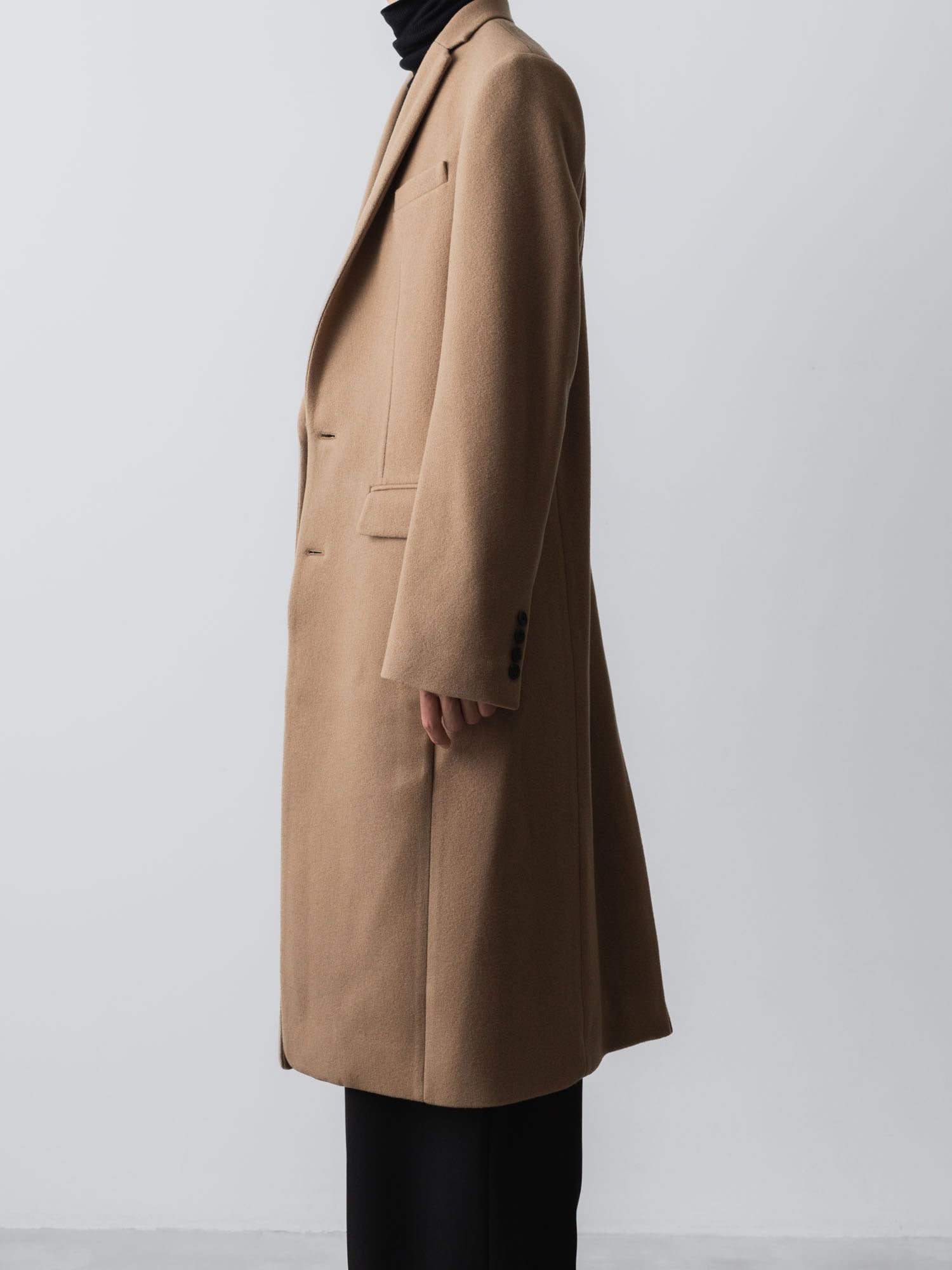 ato(アトウ)のENGLAND LAMB CHESTERFIELD COAT - BEIGEの公式通販サイトsession福岡セレクトショップ