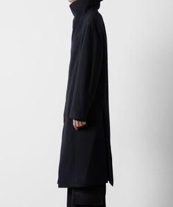 ato(アトウ)のENGLAND LAMB MELTON STAND COLLAR COAT - NAVYの公式通販サイトsession福岡セレクトショップ