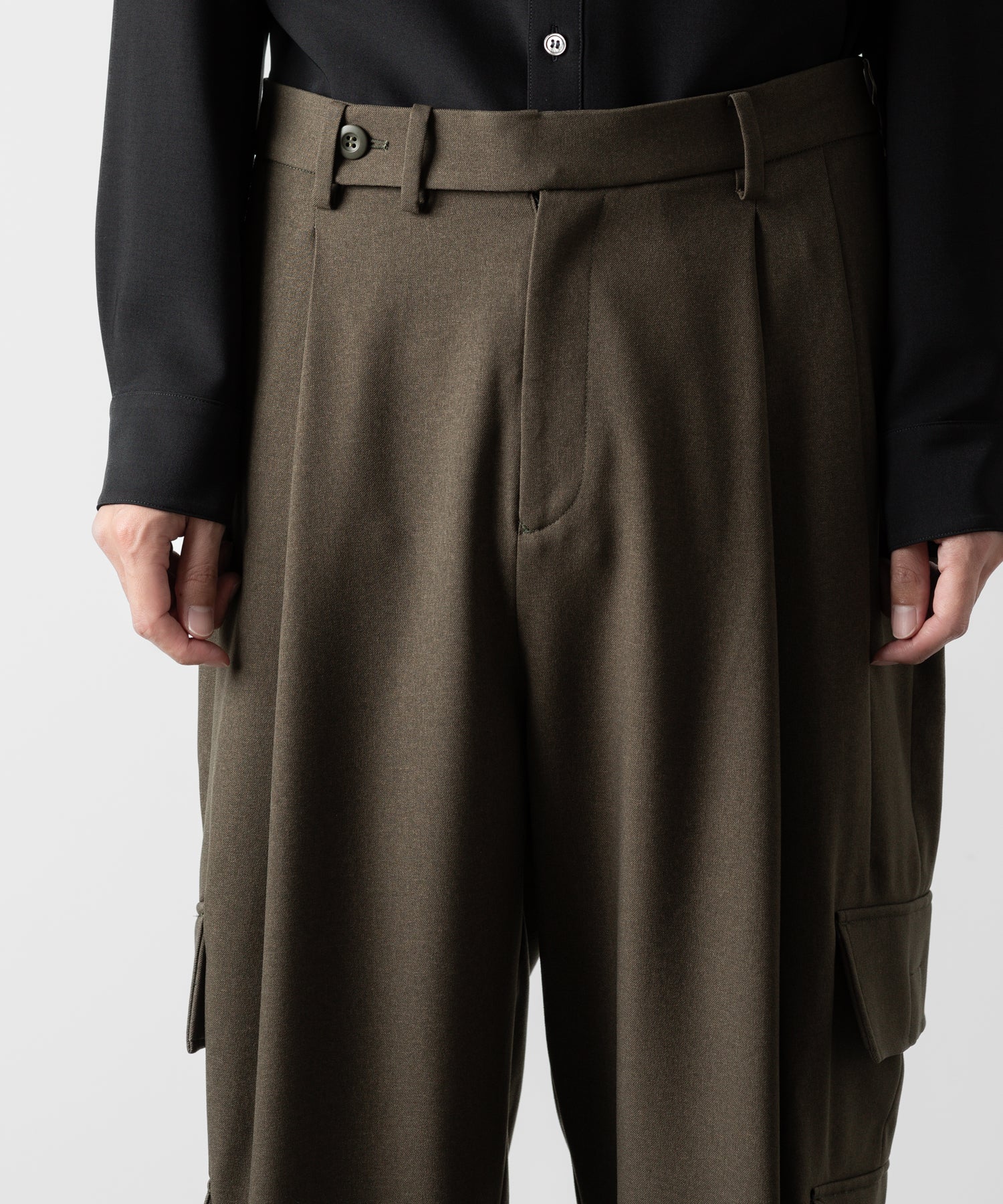 ato(アトウ)の3-PIECE MILITARY FLAP PANTS - D.KHAKI公式通販サイトsession福岡セレクトショップ