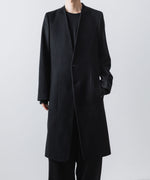 画像をギャラリービューアに読み込む, ato(アトウ)のSINGLE CHARME NO-COLLAR COAT - BLACKの公式通販サイトsession福岡セレクトショップ
