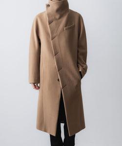 ato】ENGLAND LAMB MELTON STAND COLLAR COAT - D.BEIGE | 公式通販