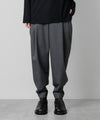【ato】WOOL 2TACK TAPERED PANTS - CHARCOAL
