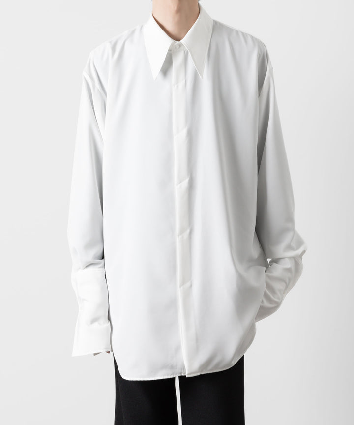 ato(アトウ)のOVERSIZED DOUBLE CUFFS SHIRT - WHITEの公式通販サイトsession福岡セレクトショップ
