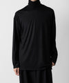 【ato】WOOL JERSEY TURTLE NECK - BLACK
