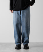 画像をギャラリービューアに読み込む, ato(アトウ)のWASHED WIDE 14oz DENIM - NAVY公式通販サイトsession福岡セレクトショップ
