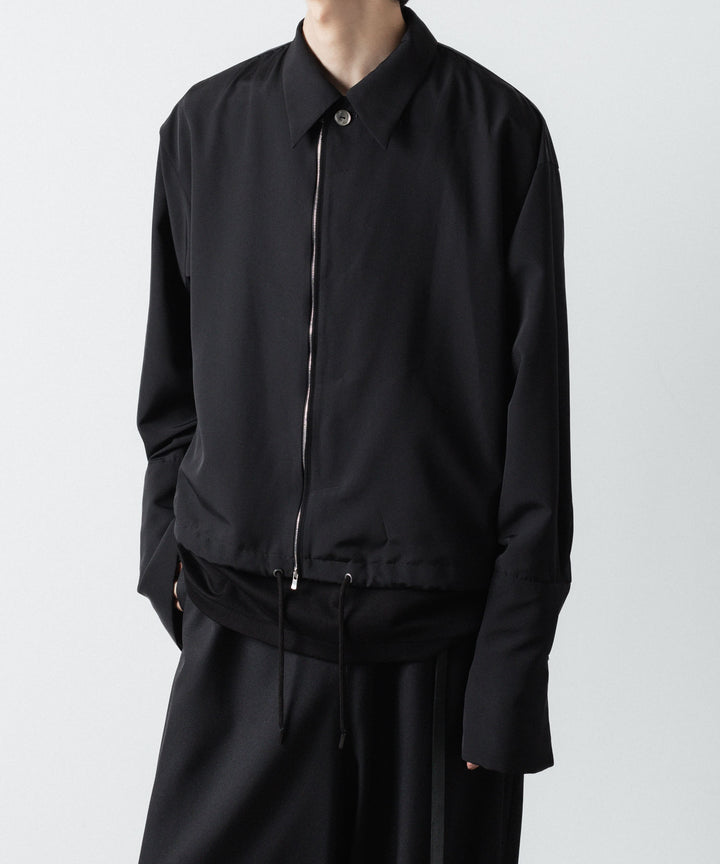 ato(アトウ)のDOUBLE CUFFS ZIP SHIRT - BLACKの公式通販サイトsession福岡セレクトショップ