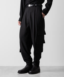 ato(アトウ)の3-PIECE MILITARY FLAP PANTS - BLACK公式通販サイトsession福岡セレクトショップ