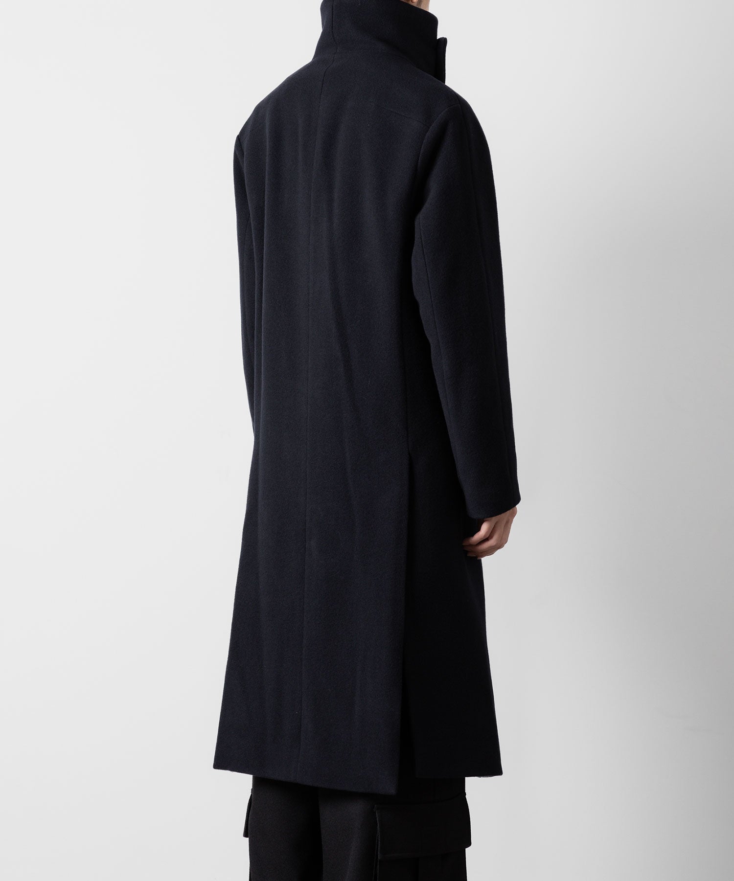 ato(アトウ)のENGLAND LAMB MELTON STAND COLLAR COAT - NAVYの公式通販サイトsession福岡セレクトショップ