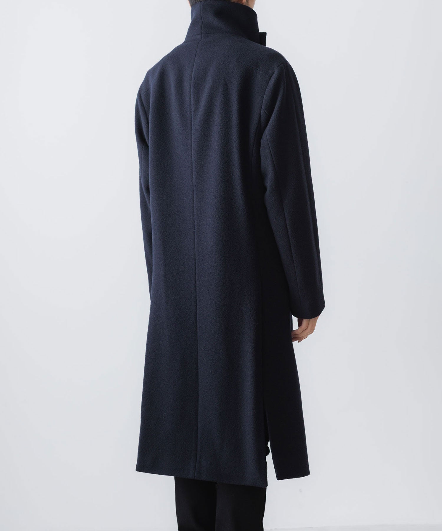 ato(アトウ)のENGLAND LAMB MELTON STAND COLLAR COAT -  NAVYの公式通販サイトsession福岡セレクトショップ