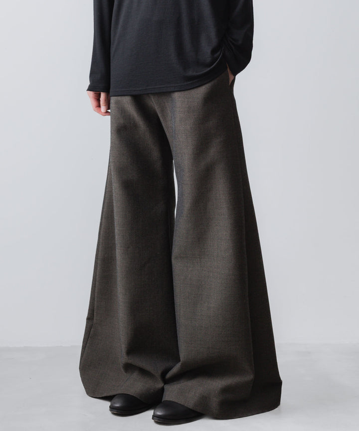 ato(アトウ)のRECYCLE POLYESTER/WOOL WIDE FLAIR PANTS - GRAIGEの公式通販サイトsession福岡セレクトショップ