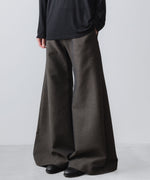 画像をギャラリービューアに読み込む, ato(アトウ)のRECYCLE POLYESTER/WOOL WIDE FLAIR PANTS - GRAIGEの公式通販サイトsession福岡セレクトショップ
