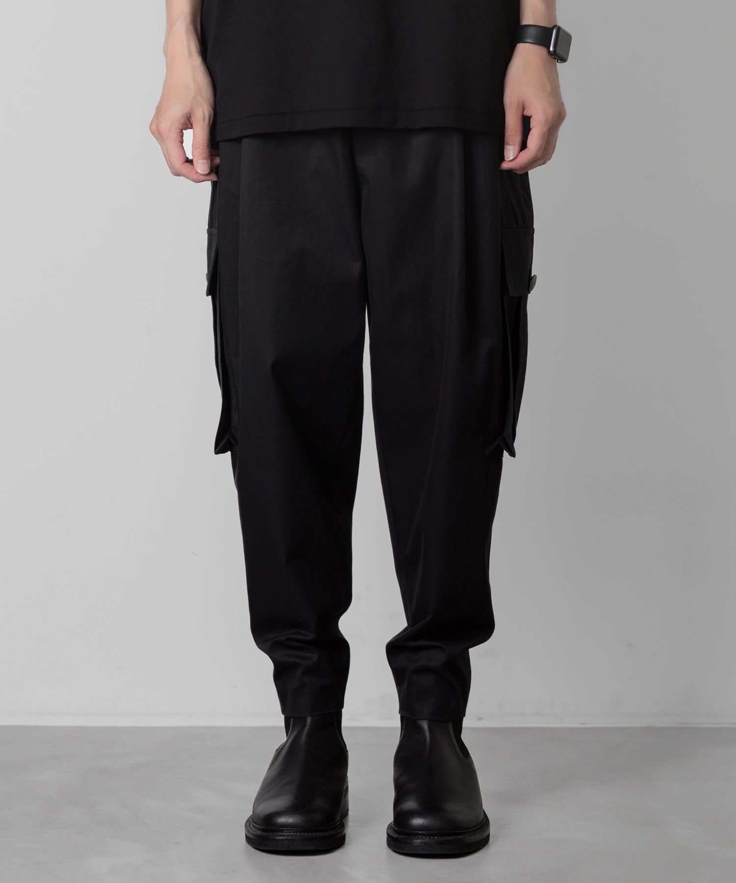 ato(アトウ)のCOTTON MILITARY PANTS - BLACKの公式通販サイトsession福岡セレクトショップ