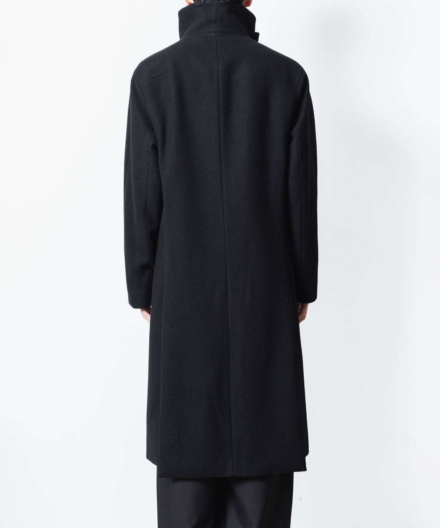 ato(アトウ)のENGLAND LAMB MELTON STAND COLLAR COAT - BLACKの公式通販サイトsession福岡セレクトショップ