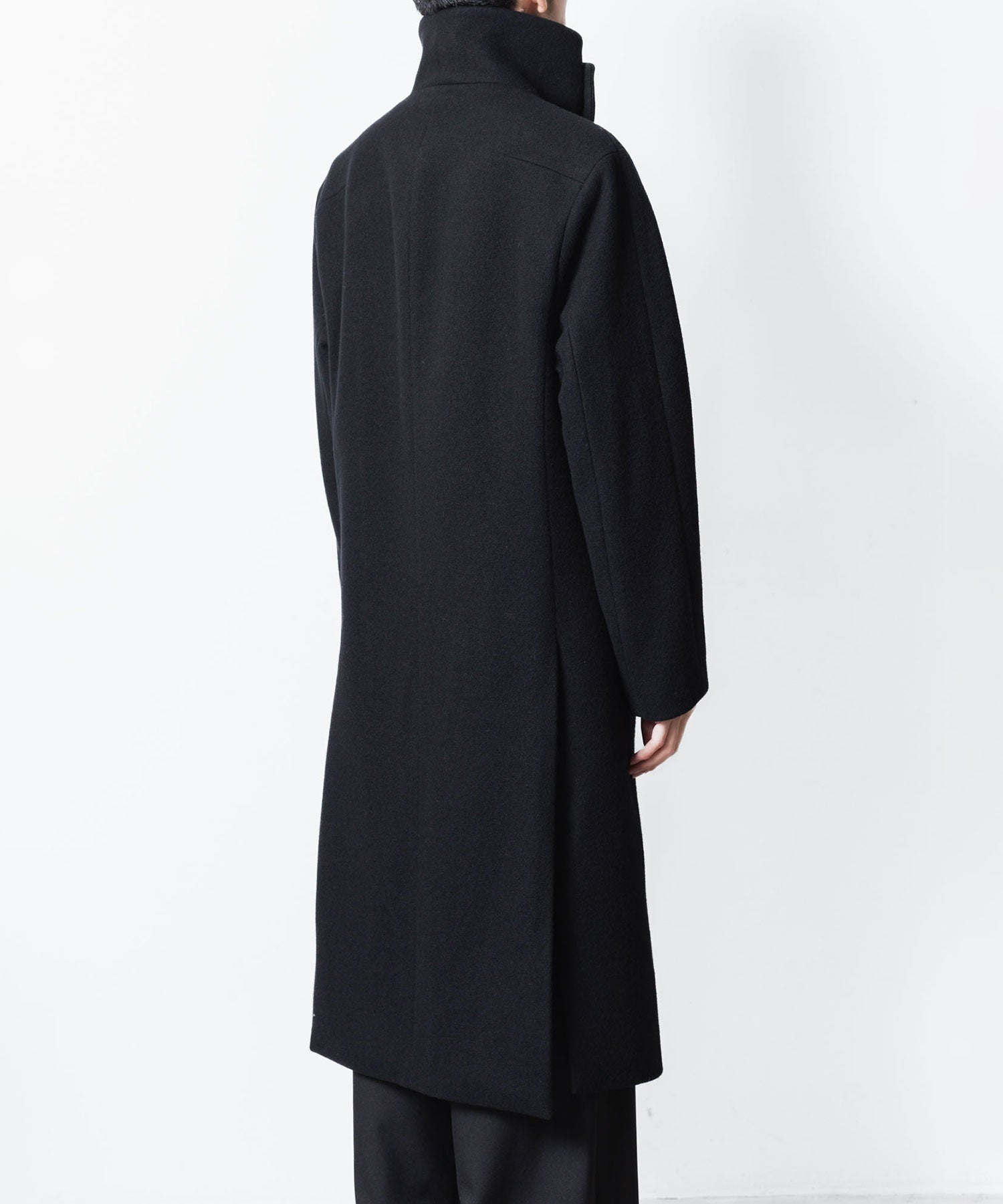 ato(アトウ)のENGLAND LAMB MELTON STAND COLLAR COAT - BLACKの公式通販サイトsession福岡セレクトショップ
