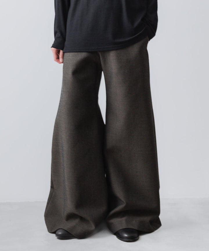 ato(アトウ)のRECYCLE POLYESTER/WOOL WIDE FLAIR PANTS - GRAIGEの公式通販サイトsession福岡セレクトショップ
