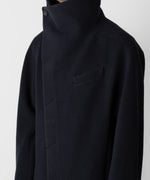 画像をギャラリービューアに読み込む, ato(アトウ)のENGLAND LAMB MELTON STAND COLLAR COAT - NAVYの公式通販サイトsession福岡セレクトショップ
