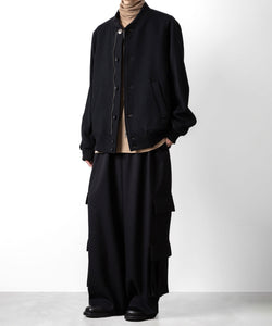 ato(アトウ)のDOUBLE POCKET WIDE PANTS - BLACKの公式通販サイトsession福岡セレクトショップ